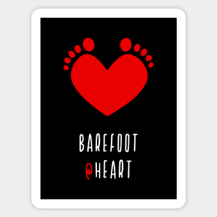 Barefoot At Heart Sticker